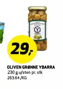 Bunnpris OLIVEN GRØNNE YBARRA tilbud