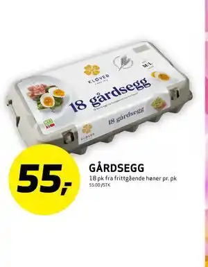 Bunnpris GÅRDSEGG tilbud