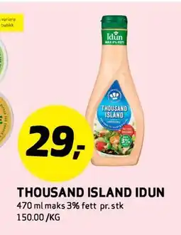Bunnpris THOUSAND ISLAND IDUN tilbud