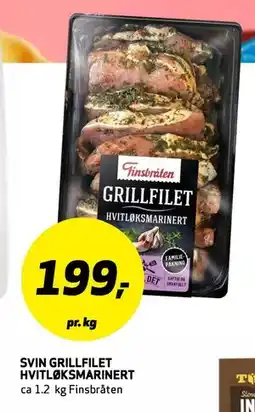 Bunnpris SVIN GRILLFILET HVITLØKSMARINERT tilbud