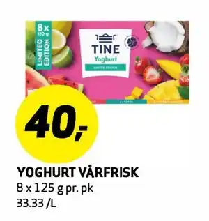 Bunnpris YOGHURT VÅRFRISK tilbud