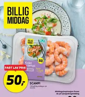 Bunnpris SCAMPI tilbud