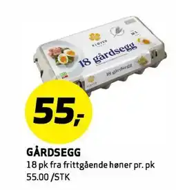 Bunnpris GÅRDSEGG tilbud