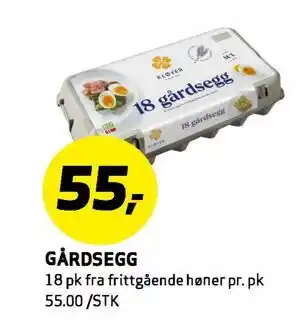Bunnpris GÅRDSEGG tilbud