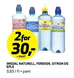Bunnpris IMSDAL NATURELL, FERSKEN, SITRON OG EPLE tilbud
