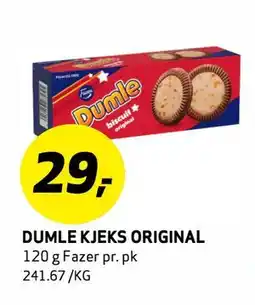 Bunnpris Dumle Kjeks Original tilbud