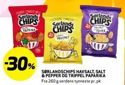 Bunnpris SØRLANDSCHIPS HAVSALT, SALT & PEPPER OG TRIPPEL PAPARIKA tilbud