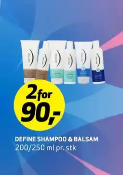 Bunnpris DEFINE SHAMPOO & BALSAM tilbud