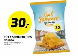 Bunnpris RIFLA SOMMERCHIPS HAVSALT tilbud