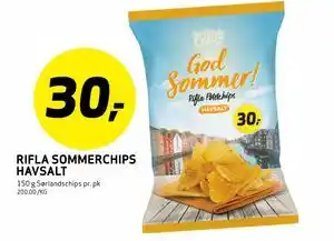 Bunnpris RIFLA SOMMERCHIPS HAVSALT tilbud