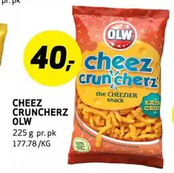 Bunnpris CHEEZ CRUNCHERZ OLW tilbud