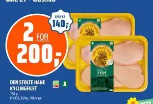 Coop Obs DEN STOLTE HANE KYLLINGFILET tilbud