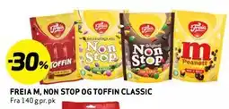 Bunnpris FREIA M, NON STOP OG TOFFIN CLASSIC tilbud