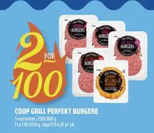 Coop Obs COOP GRILL PERFEKT BURGERE tilbud