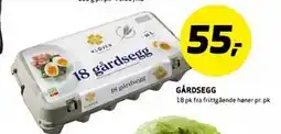 Bunnpris GÅRDSEGG tilbud