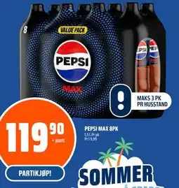 Coop Obs PEPSI MAX 8PK tilbud
