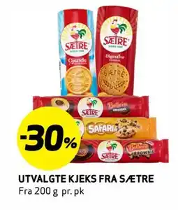 Bunnpris Utvalgte kjeks fra Sætre tilbud