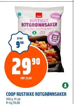 Coop Obs COOP RUSTIKKE ROTGRØNNSAKER tilbud