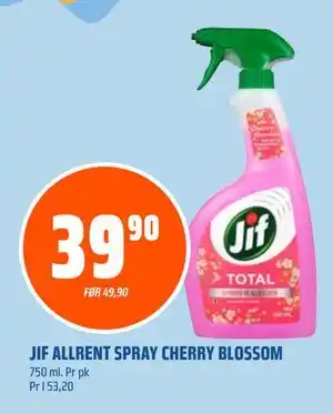 Coop Obs JIF ALLRENT SPRAY CHERRY BLOSSOM tilbud