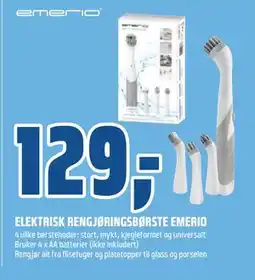 Coop Obs ELEKTRISK RENGJØRINGSBØRSTE EMERIO tilbud