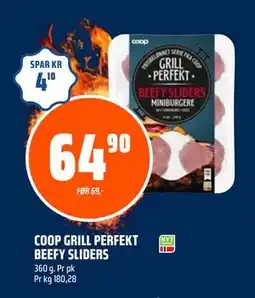 Coop Obs COOP GRILL PERFEKT BEEFY SLIDERS tilbud