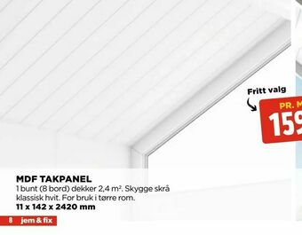 jem & fix Mdf takpanel tilbud
