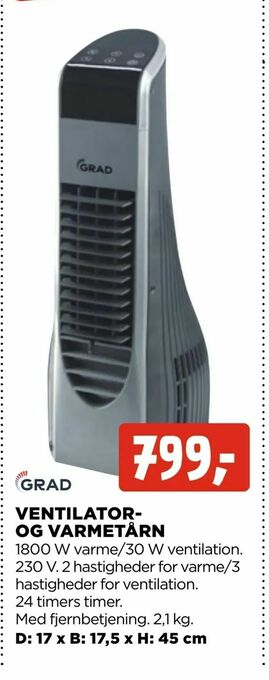 jem & fix Ventilator- og varmetårn tilbud
