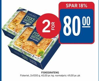 Rema 1000 Fiskegrateng tilbud