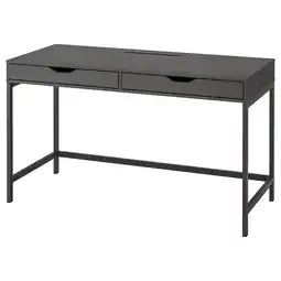 IKEA Alex Skrivebord, mørk grå, 132x58 cm tilbud