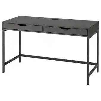 IKEA Alex Skrivebord, mørk grå, 132x58 cm tilbud