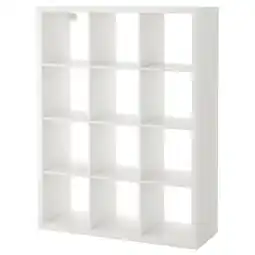 IKEA Kallax Hylle, hvit, 112x147 cm tilbud
