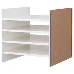 IKEA Kallax Innsats med 4 hyller, hvit, 33x33 cm tilbud