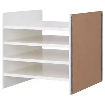 IKEA Kallax Innsats med 4 hyller, hvit, 33x33 cm tilbud