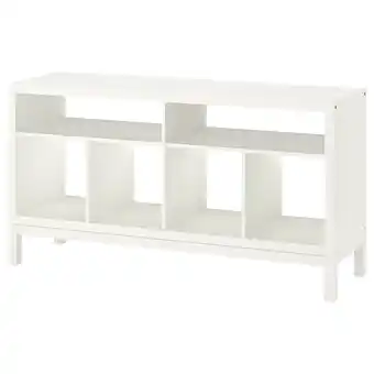 IKEA Kallax tv-benk med understell, hvit, 147x39x78 cm tilbud