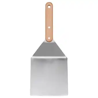 IKEA Grilltider Stekespade til hamburgere, rustfritt stål/bøk, 30 cm tilbud