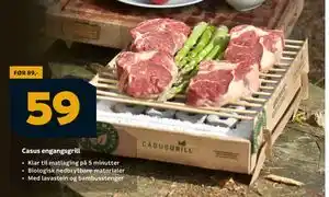 Megaflis Casus engangsgrill tilbud