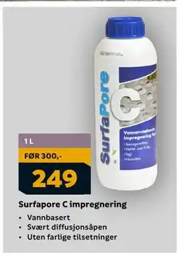 Megaflis Surfapore C impregnering tilbud