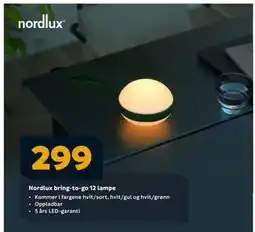 Megaflis Nordlux bring-to-go 12 lampe tilbud