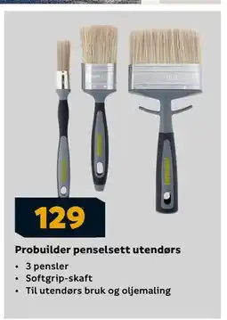 Megaflis Probuilder penselsett utendørs tilbud