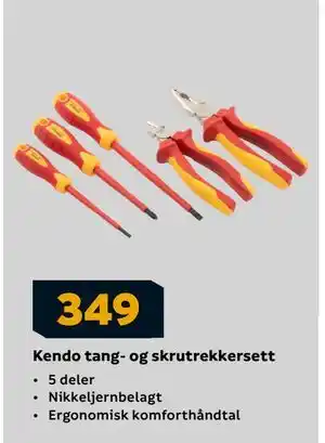 Megaflis Kendo tang- og skrutrekkersett tilbud