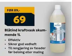 Megaflis Blåtind kraftvask skummende 1L tilbud