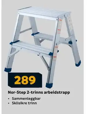 Megaflis Nor-Step 2-trinns arbeidstrapp tilbud