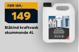 Megaflis Blåtind kraftvask skummende 4L tilbud