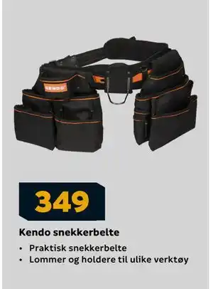 Megaflis Kendo snekkerbelte tilbud
