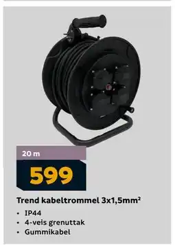Megaflis Trend kabeltrommel 3x1,5mm tilbud