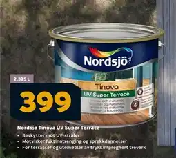 Megaflis Nordsjø Tinova UV Super Terrace tilbud