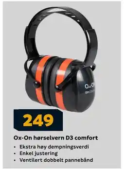 Megaflis Ox-On hørselvern D3 comfort tilbud