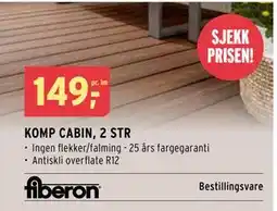 Montér KOMP CABIN, 2 STR tilbud