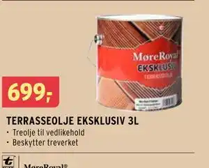 Montér TERRASSEOLJE EKSKLUSIV 3L tilbud