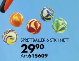 Sparkjøp SPRETTBALLER 6 STK I NETT tilbud